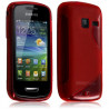 Housse coque Gel pour Samsung Wave Y S5380 avec Motif Vague Rouge transparent