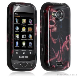 Housse coque rigide complète pour Samsung Player 5 S5560 avec motif + film ecran