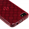 Housse Coque Style Cercle pour Blackberry Z10 Couleur Rouge Translucide