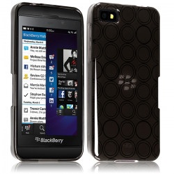 Housse Coque Style Cercle pour Blackberry Z10 Couleur Fumé Translucide