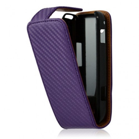 Housse coque etui gaufré pour Samsung Galaxy Spica i5700 couleur violet + Film protecteur