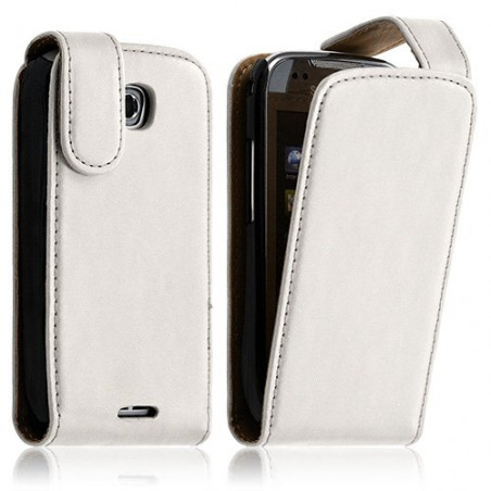 Housse coque étui pour Samsung Galaxy Teos i5800 couleur blanc + Film Protecteur