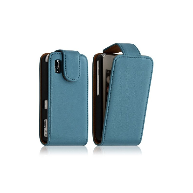 Housse coque etui pour Samsung Player One S5230 couleur bleu + Film protecteur