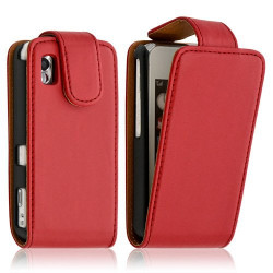 Housse coque etui pour Samsung Player One S5230 couleur rouge