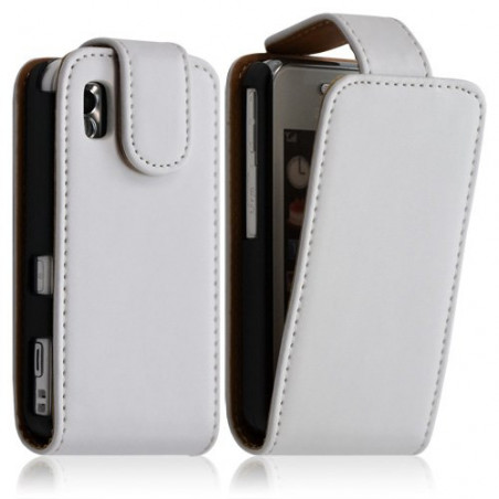 Housse coque etui pour Samsung Player One S5230 couleur blanc + Film protecteur