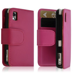 Housse coque etui Portefeuille pour Samsung s5230 Player One rose