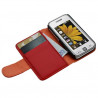 Housse coque etui Portefeuille pour Samsung s5230 Player One rouge