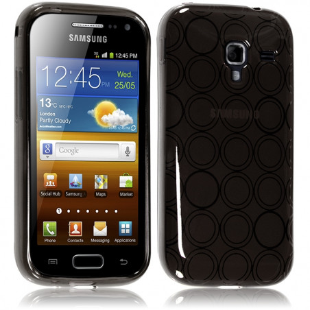 Coque Style Cercle pour Samsung Galaxy Ace 2 i8160 Couleur Fumé Translucide