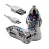 Chargeur voiture allume cigare USB motif HF01 pour Sony Xperia C4