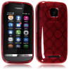 Coque Style Cercle pour Nokia Asha 311 Couleur Rouge Translucide