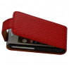 Housse coque étui Gaufré pour Samsung Player One S5230 couleur rouge