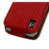 Housse coque étui Gaufré pour Samsung Player One S5230 couleur rouge