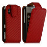 Housse coque étui Gaufré pour Samsung Player One S5230 couleur rouge