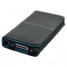 Housse etui portefeuille pour Apple Iphone 4 / 4S couleur bleu + Film protecteur