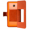 Housse Coque Etui S-view Universel M Couleur Orange pour Nokia Lumia 635