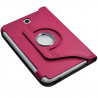 Housse Coque Etui Anneau Style Chrome Pour Samsung Galaxy Note 8.0 N5100 Avec Rotation 360 Degrés Couleur Rose Fushia