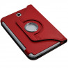 Housse Coque Etui Anneau Style Chrome Pour Samsung Galaxy Note 8.0 N5100 Avec Rotation 360 Degrés Couleur Rouge