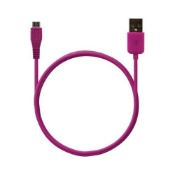 Chargeur auto allume cigare rose fushia pour Logicom : L-ite 402, L-ite 502, L-ite 500, L-ite 552, S450, E400, E500, S504, E351