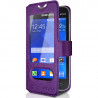 Housse Coque Etui S-view Universel S Couleur Violet pour Samsung Galaxy Ace 4