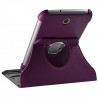 Housse Coque Etui Anneau Style Chrome Pour Samsung Galaxy Note 8.0 N5100 Avec Rotation 360 Degrés Couleur Violet