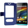 Housse Coque Etui S-view Universel XL Couleur Bleu pour Wiko Slide