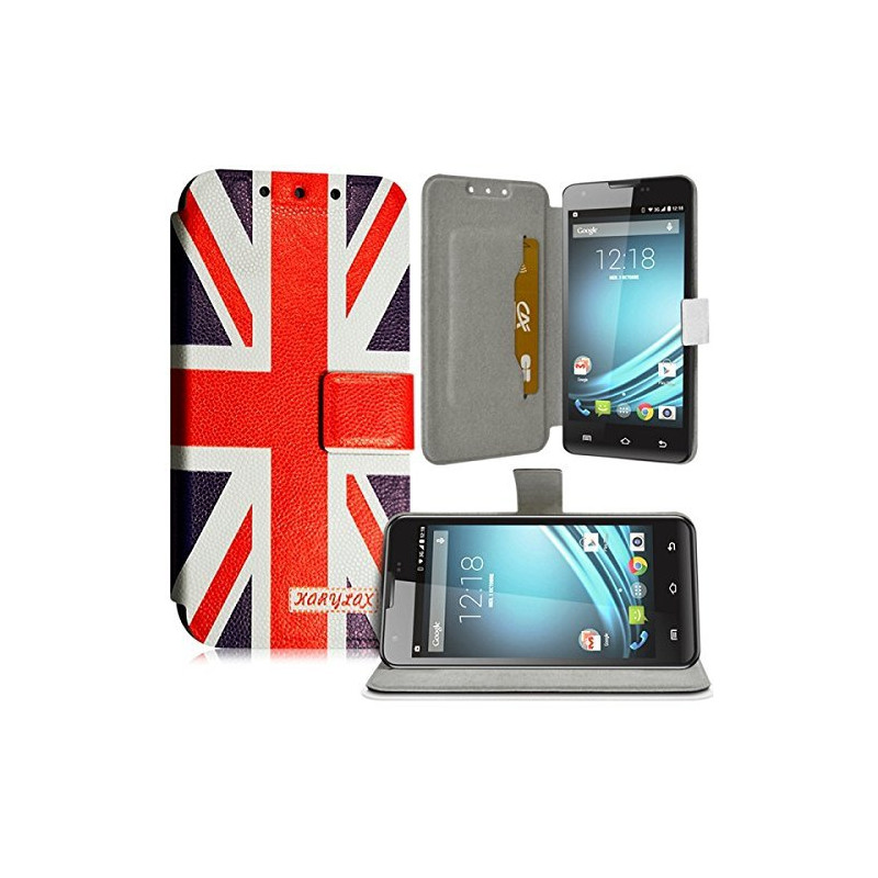 Housse Coque Etui Universel L avec Motif KJ22b pour Doogee Voyager2 DG310