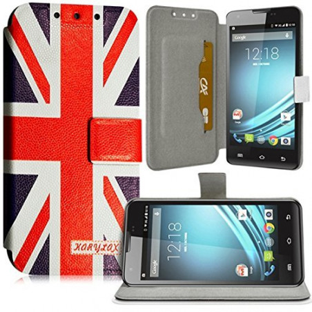 Housse Coque Etui Universel L avec Motif KJ22b pour Doogee Voyager2 DG310