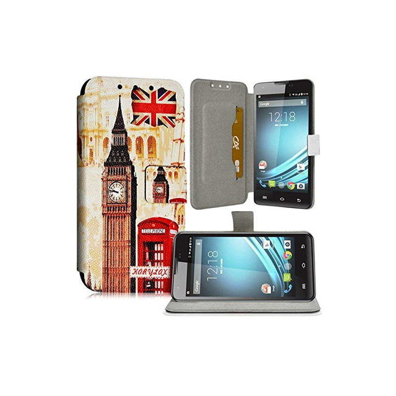 Housse Coque Etui Universel L avec Motif ZA12 pour Doogee Voyager2 DG310