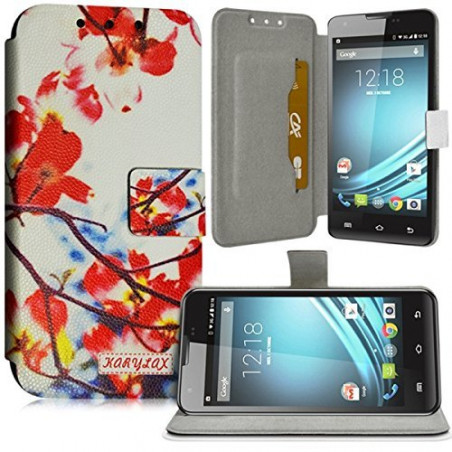 Housse Coque Etui Universel M avec Motif KJ12 pour Doogee Leo DG280