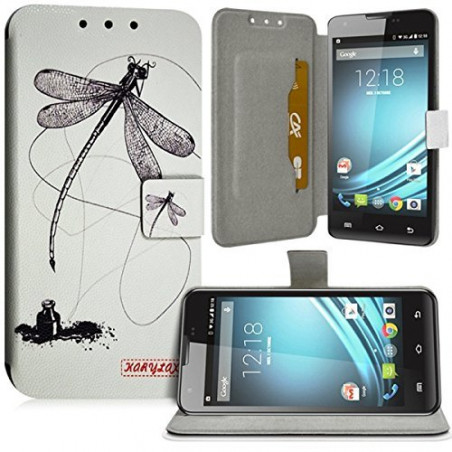 Housse Coque Etui Universel M avec Motif LM01 pour Doogee Leo DG280