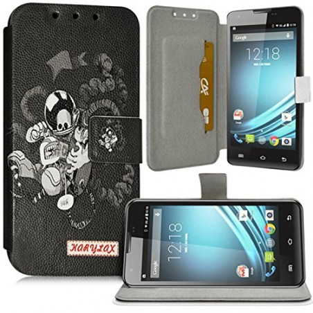 Housse Coque Etui Universel L avec Motif ZA02 pour Doogee Valencia2 Y100 Pro