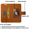 Housse Coque Etui Fonction Support 360 degrés Universel S couleur Orange pour Nokia Lumia 635