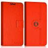 Housse Coque Etui Fonction Support 360 degrés Universel S couleur Orange pour Nokia Lumia 630