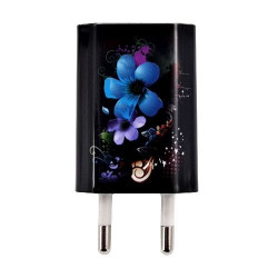 Chargeur auto secteur usb motif HF16 pour Samsung Galaxy : Grand, Grand 2, Grand Lite, Grand Prime, Core, Core 2, Core Prime,