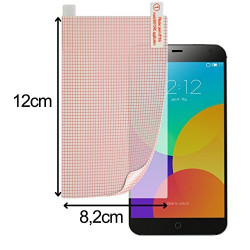 Pack de 2 Films de Protection d'Ecran à découper Universel L aux dimensions max 12cm x 8.2cm pour HTC Desire 510