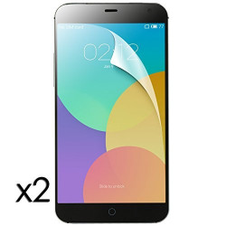 Pack de 2 Films de Protection d'Ecran à découper Universel XL aux dimensions max 12cm x 9cm pour Meizu M1 Note