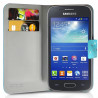 Housse Coque Etui Portefeuille Motif Diamant Universel S couleur bleu clair pour Samsung Galaxy Ace 4