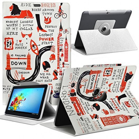 Housse Etui Motif MV02 Universel S pour Tablette Huawei MediaPad X2 7"