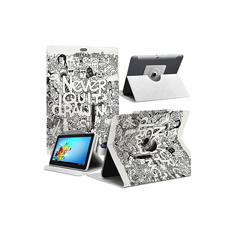 Housse Etui Motif MV10 Universel S pour Tablette Archos 70 Helium 4G