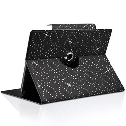 Housse Etui Diamant Universel M couleur Noir pour Tablette Lenovo Tab S8 8"