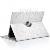 Housse Etui Diamant Universel S couleur Blanc pour Tablette Archos 80c Xenon