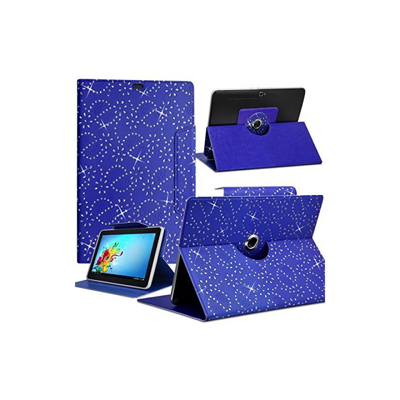 Housse Etui Diamant Universel M couleur Bleu pour Tablette Acer Inconia One 8" B1-810