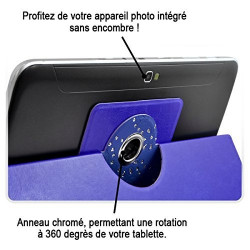 Housse Etui Diamant Universel S couleur Bleu pour Tablette Archos 80c Xenon