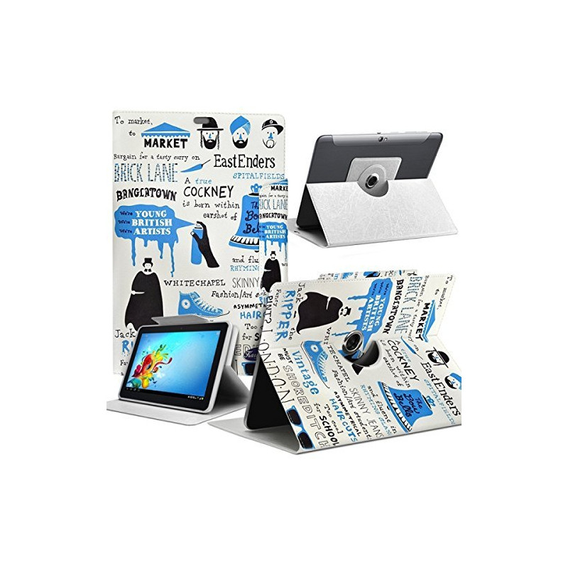 Housse Etui Motif MV03 Universel L pour Tablette Archos 101c Platinum