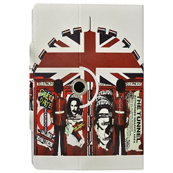 Housse Etui Motif MV05 Universel L pour Tablette Polaroid Infinite+ 10,1"