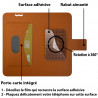Housse Coque Etui Fonction Support 360 degrés Universel S couleur Orange pour Motorola Moto G 4G