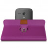 Housse Coque Etui Fonction Support 360 degrés Universel S couleur Violet pour Motorola Moto G 4G