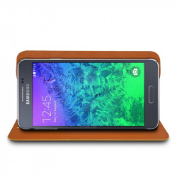 Housse Etui Fonction Support 360 degrés Universel M couleur Violet pour Samsung Galaxy Alpha