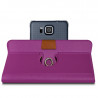 Housse Etui Fonction Support 360 degrés Universel M couleur Violet pour Samsung Galaxy Alpha