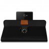 Housse Etui Fonction Support 360 degrés Universel M couleur Noir pour Sony Xperia M2